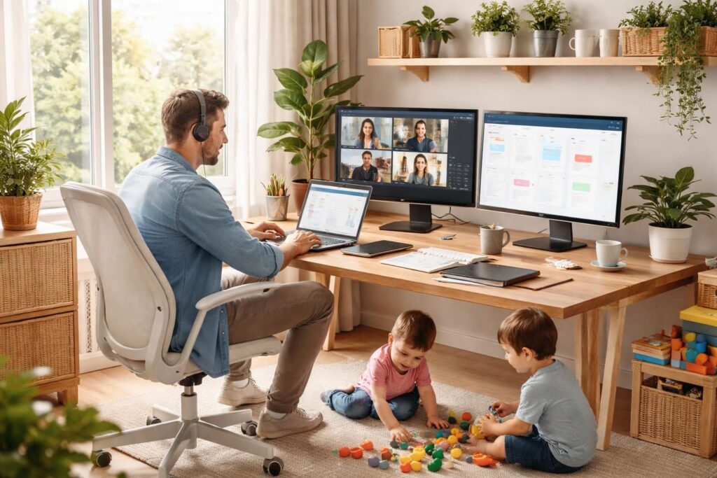découvrez les meilleurs logiciels pour travailler efficacement depuis chez soi tout en gérant une famille, alliant productivité et organisation.