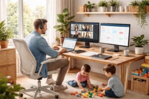 découvrez les meilleurs logiciels pour travailler efficacement depuis chez soi tout en gérant une famille, alliant productivité et organisation.
