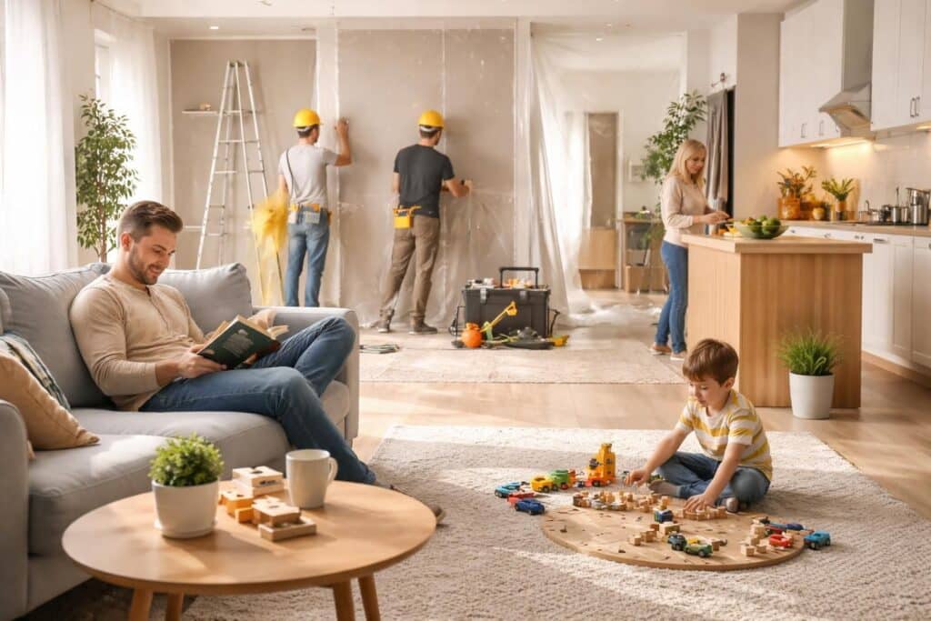 découvrez comment rénover votre maison efficacement tout en préservant le confort et la tranquillité de votre vie de famille.