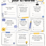 Deux enfants créent un journal de bord familial ensemble pour la rentrée scolaire.