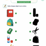 Silhouettes éducatives créées pour un projet scolaire.
