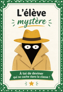 L'élève mystère traversant une nouvelle étape de son parcours.