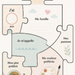 Un groupe de personnes utilisant un puzzle géant pour se présenter lors d'un événement.