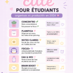 Une sélection d'applis sur un smartphone, symbolisant l'organisation et la productivité pour étudiants.