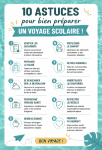 Élèves heureux lors d'un voyage scolaire, explorant une nouvelle destination.