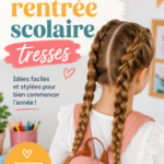 Coiffure avec des tresses élégantes pour la rentrée scolaire