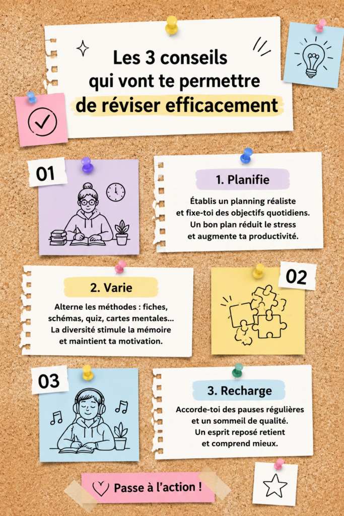 Élève étudiant révisant efficacement avec des livres et un ordinateur.