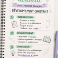 Fiche de révision pour le développement construit en français au lycée