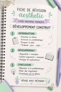 Fiche de révision pour le développement construit en français au lycée