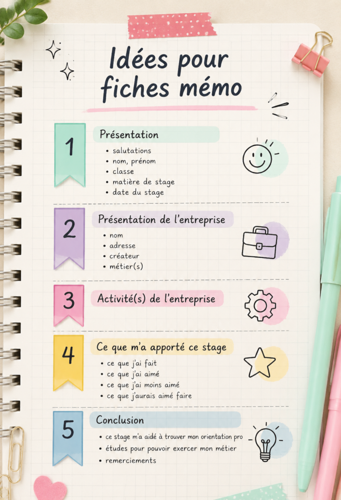 Fiches mémo colorées et organisées pour une meilleure mémorisation.
