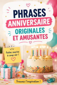 Un collage de cartes d'anniversaire avec des phrases amusantes