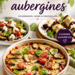 Plat d'aubergines grillées servies avec une sauce tomate et du fromage