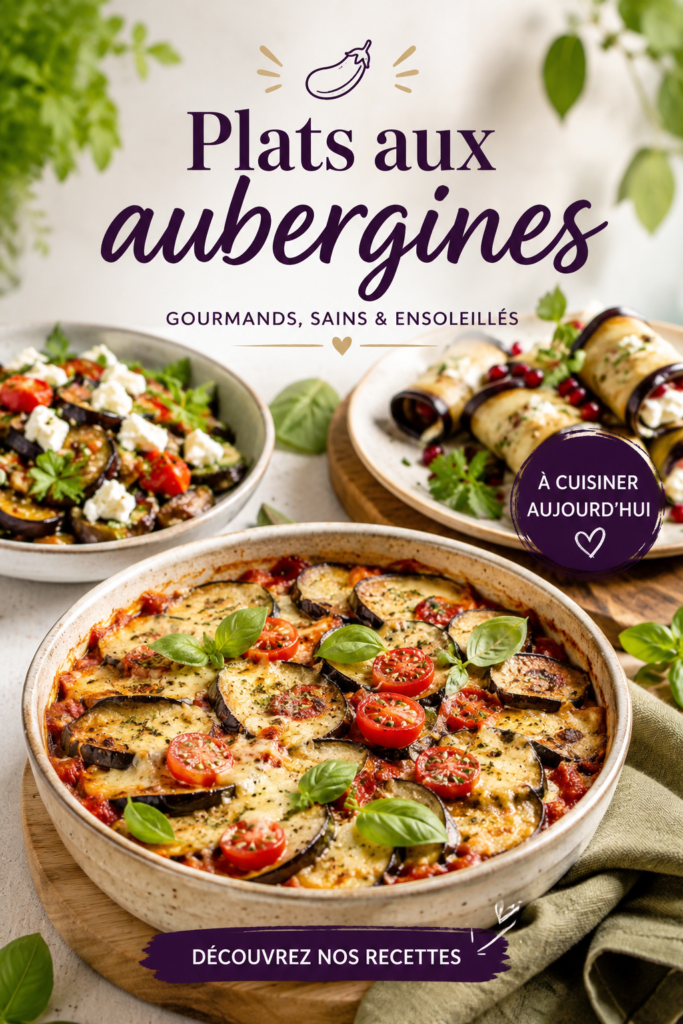 Plat d'aubergines grillées servies avec une sauce tomate et du fromage