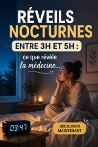 Personne se réveillant la nuit entre 3h et 5h, questionnant son sommeil.