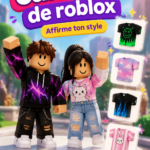 T-shirt stylé inspiré de Roblox avec des graphismes colorés