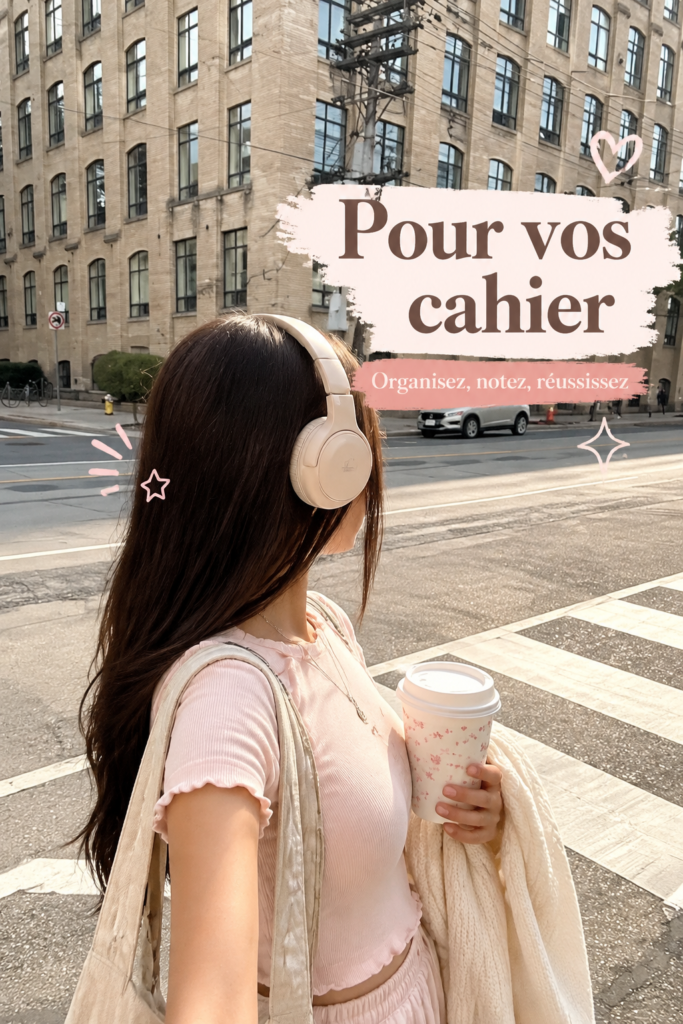 Cahiers bien organisés sur un bureau d'étudiant, prêts pour des révisions efficaces.