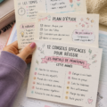 Un groupe d'élèves en train de réviser ensemble pour leurs examens de printemps, pensifs et concentrés sur leurs leçons.