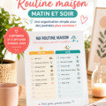 Feuille de routine quotidienne à imprimer pour la famille