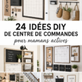 Centre d'organisation DIY dans une cuisine moderne, pratique pour une maman occupée.
