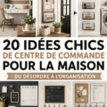 Un coin de commandement organisé avec un tableau d'affichage et des rangements pratiques.