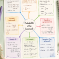 Un enfant apprenant les bases de la probabilité avec des billes colorées.