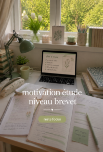 étudiant en train d'étudier dans un espace inspirant, symbolisant la motivation
