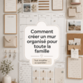 Mur de planification familiale décoré avec des calendriers et notes