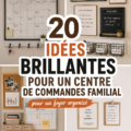 Espace de vie organisé pour toute la famille, incluant des outils pratiques.