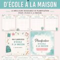 Planner scolaire gratuit pour l'organisation familiale à utiliser à la maison
