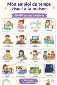 Modèles de plannings visuels à imprimer pour organiser son emploi du temps