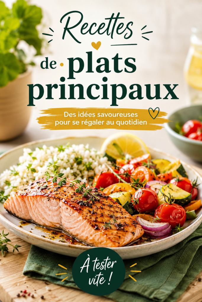 Recettes de plats principaux savoureux pour la famille