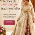 Robe de mariage traditionnelle en dentelle, élégante et romantique