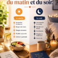 Image illustrant une famille en train de suivre une routine matinale ensemble.