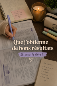 Étudiant en train de réviser sur une table avec des livres et un ordinateur