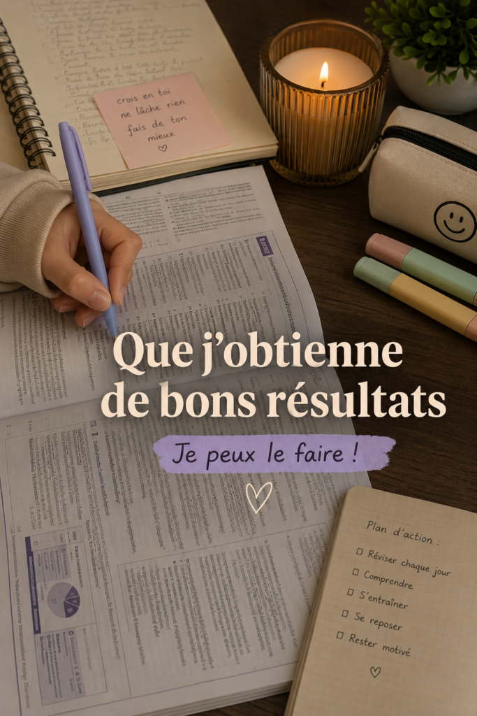 Étudiant en train de réviser sur une table avec des livres et un ordinateur