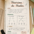Illustration du théorème de Thalès montrant des triangles et des droites parallèles.