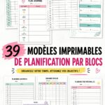 Modèle d'emploi du temps imprimable pour une organisation familiale efficace.