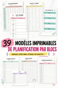 Modèle d'emploi du temps imprimable pour une organisation familiale efficace.
