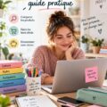 Élèves ravis extérieurs à l'école avec leur matériel scolaire acheté en ligne.