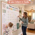 Activités familiaux engageantes à faire à la maison avec les enfants, incluant jeux et projets créatifs.