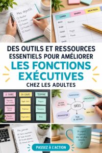 Un adulte utilisant des outils pour améliorer son fonctionnement exécutif