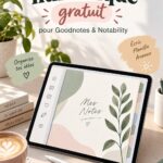 Cahier numérique gratuit sur un fond épuré, idéal pour les révisions scolaires.