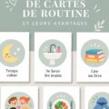 Une collection de cartes de routine à imprimer pour organiser la vie de famille