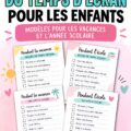 Une checklist pour gérer le temps d'écran des enfants pendant l'été et l'année scolaire.