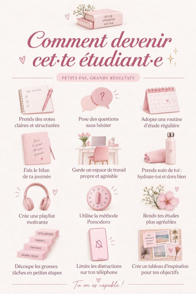 Un élève concentré en classe, prenant des notes avec attention.