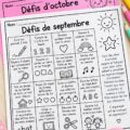 Enfant s'amusant à réaliser un devoir créatif avec des couleurs et du papier.