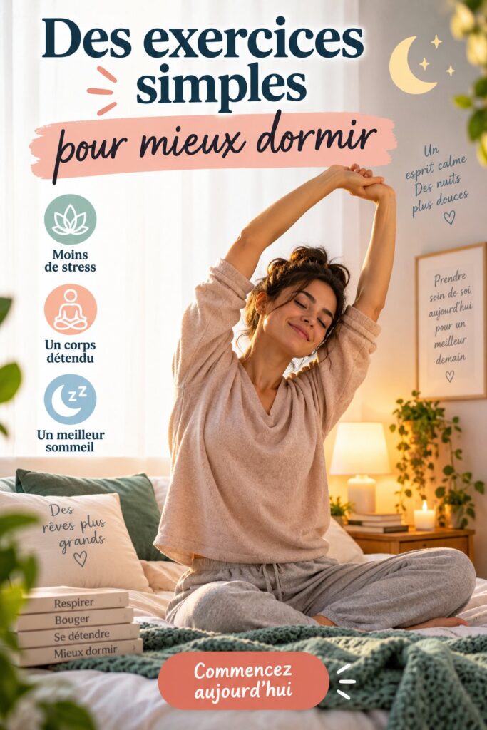 Un environnement calme et apaisant propice à une bonne nuit de sommeil, avec des coussins et une lumière douce.