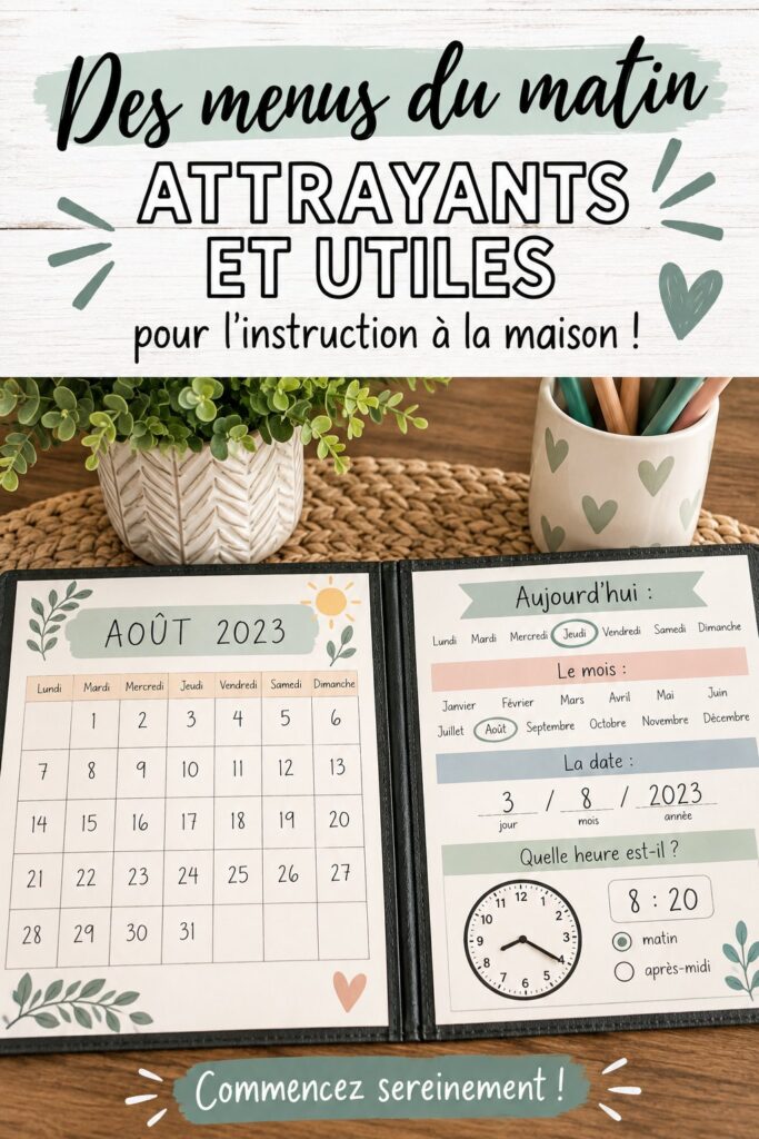 Un beau petit-déjeuner avec des pancakes, des fruits et du sirop, parfait pour l'école à la maison.