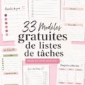 Modèle gratuit de liste de tâches ludique et coloré à imprimer pour toute la famille.