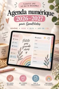 Illustration du planificateur numérique gratuit 2025-2027 pour GoodNotes